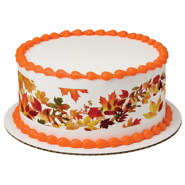 Flowering Leaves PhotoCake® Edible Image® Strips