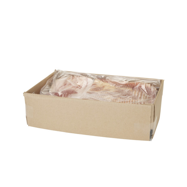 HORMEL(r) Bacon, Honey Cured, Thick Slice, 1/4 inch, 15 lb . C1RM - Front Right Open Case (Hi Res)