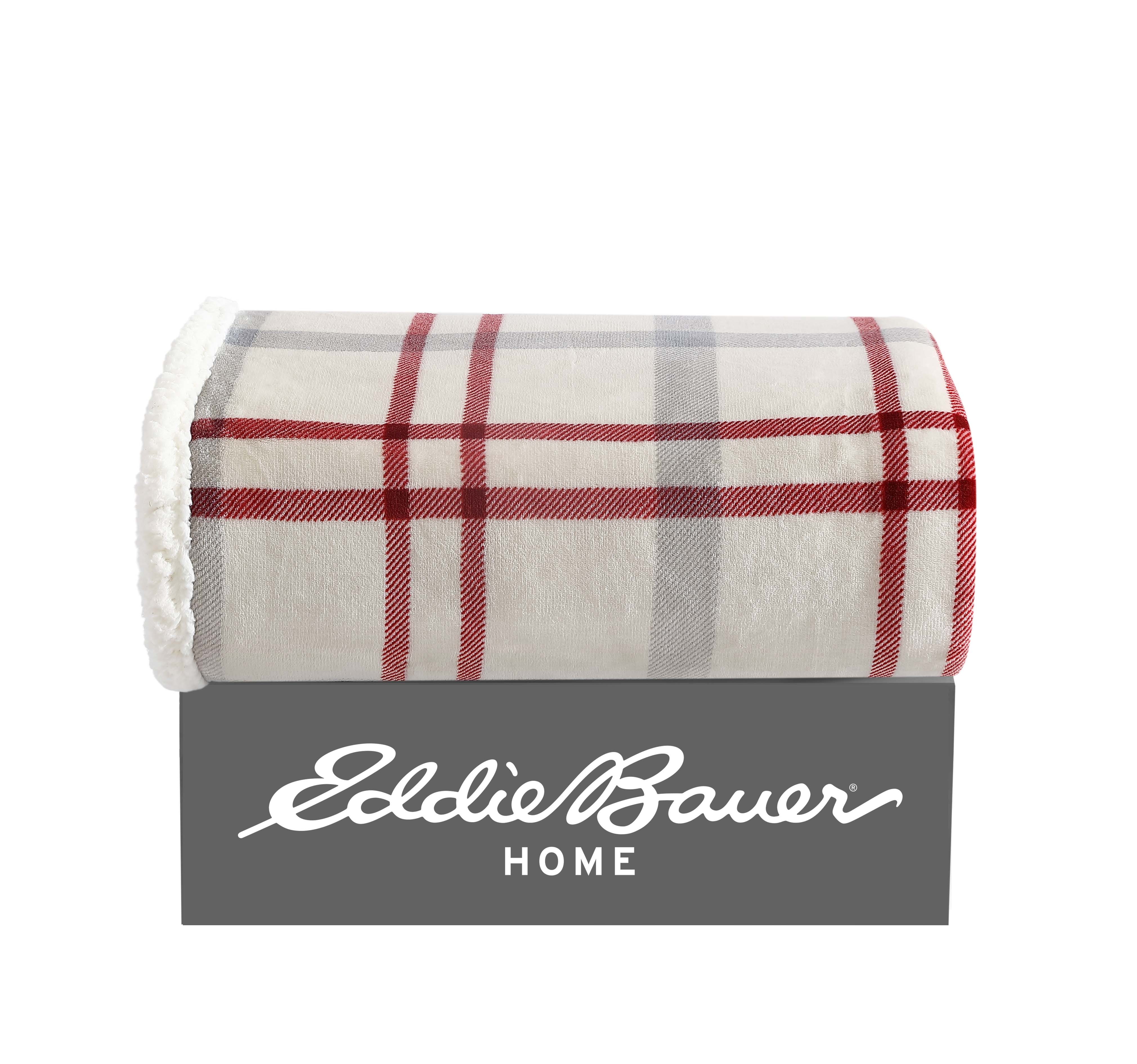 Eddie Bauer Plush-Fleece Throw Blanket