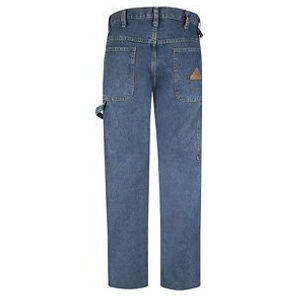 EXCEL FR® Pre washed Denim Dungaree, Stone Wash,38 32