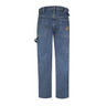 EXCEL FR® Pre washed Denim Dungaree, Stone Wash,38 32