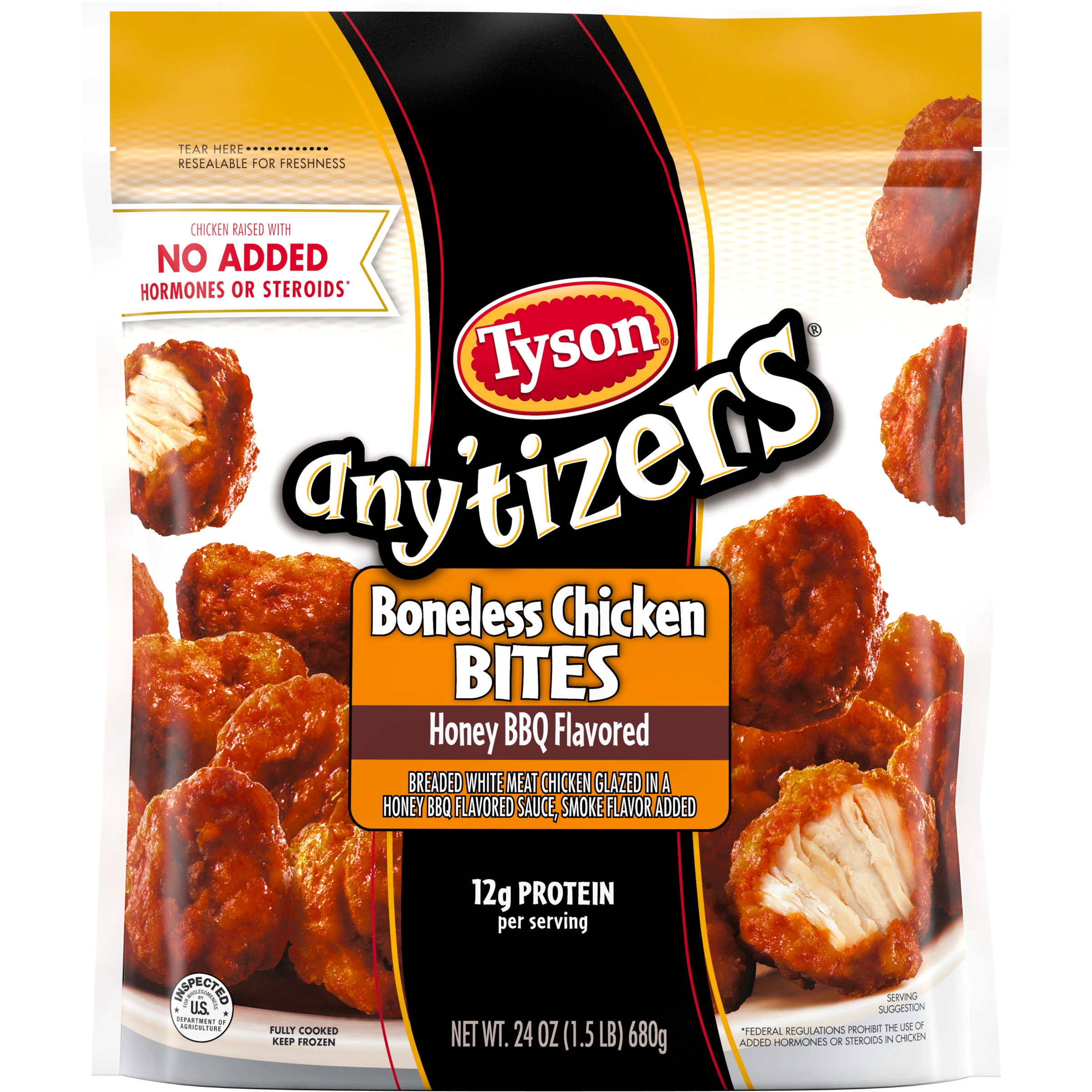 Any'tizers® Sweet  BBQ Flavored Boneless Chicken Bites