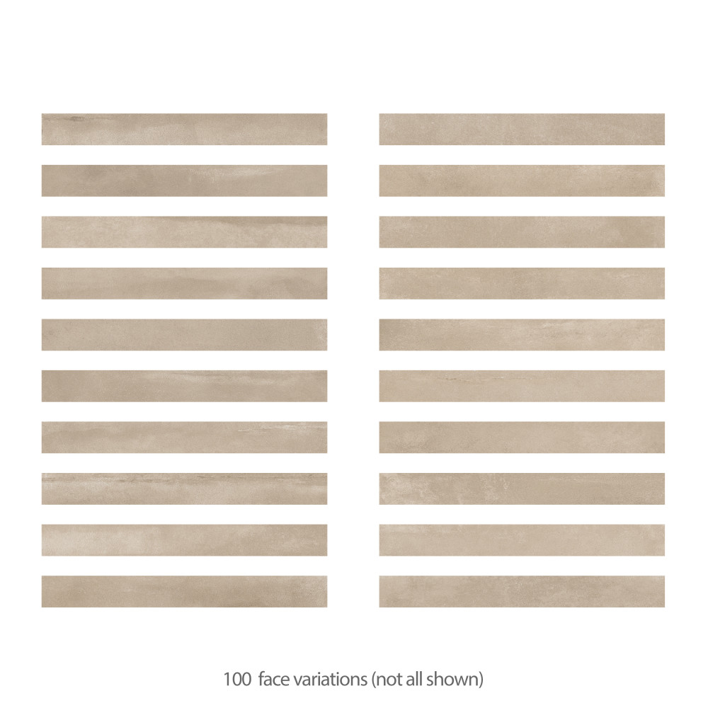 Tucson Beige 1-7/8 in. x 17-3/4 in. Porcelain Floor and Wall Tile