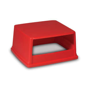 Rubbermaid Commercial, Glutton®, Square, Polypropylene, 56gal, Red, Receptacle Lid