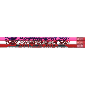 Happy Valentine's Day Pencils, Assortment, Pack of 12