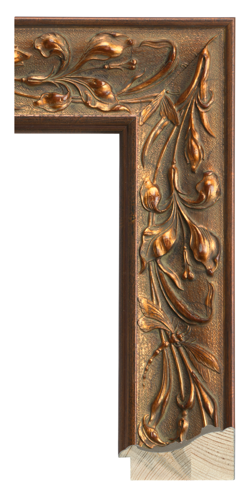 Frame Moulding Nouveau Gold 3 1/4 inches LarsonJuhl