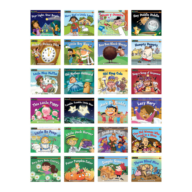 Rising Readers Fiction Single-Copy Set, Volumes 2 and 3, Nursery Rhyme Tales, Set of 24