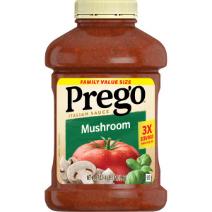 Prego® Mushroom Pasta Sauce, 67 oz Jar (Case of 6)