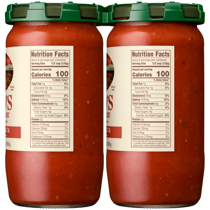 Arrabbiata Sauce, 28 oz - Right Image