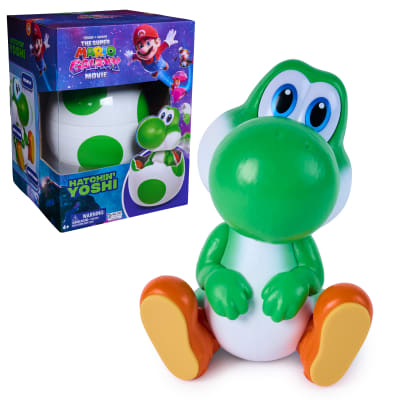 Super Mario Galaxy Movie, Hatchin’ Yoshi Interactive Egg and Action Figure with Sounds, Ages 4 & Up, Batteries Included