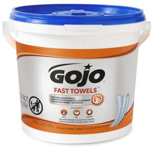 GOJO, Fast Towels Wipes Soap,  130/Case