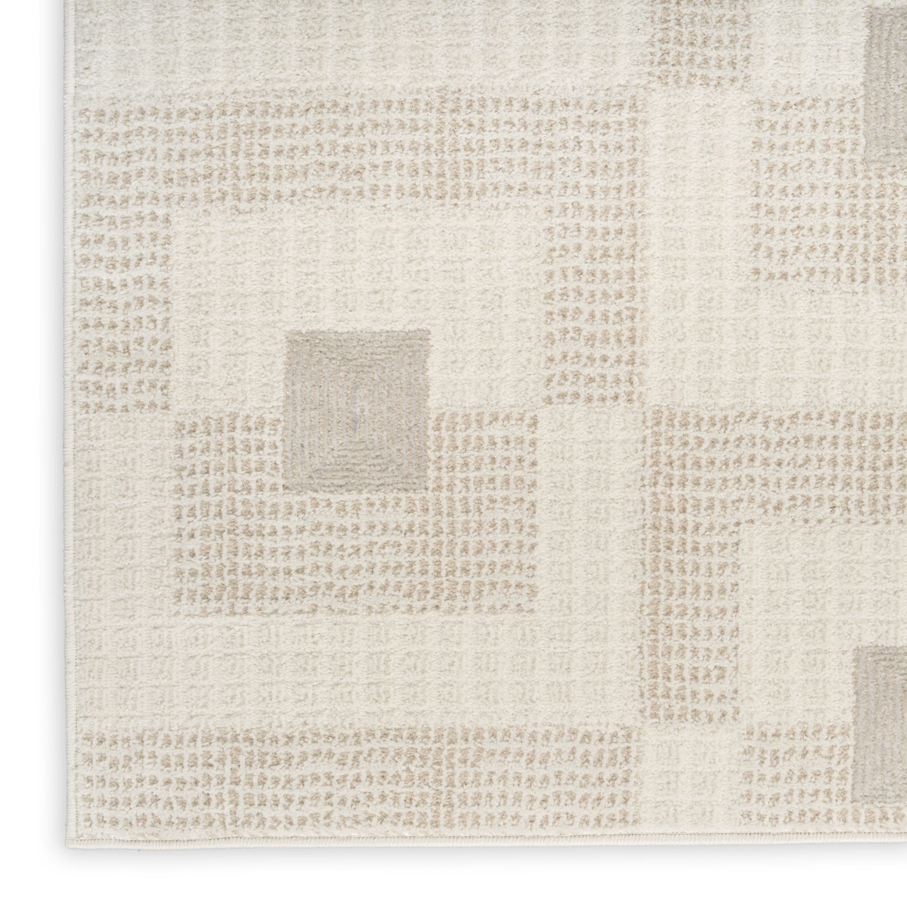 Nourison Nordic 4' x 6' Ivory Beige Modern Indoor Rug