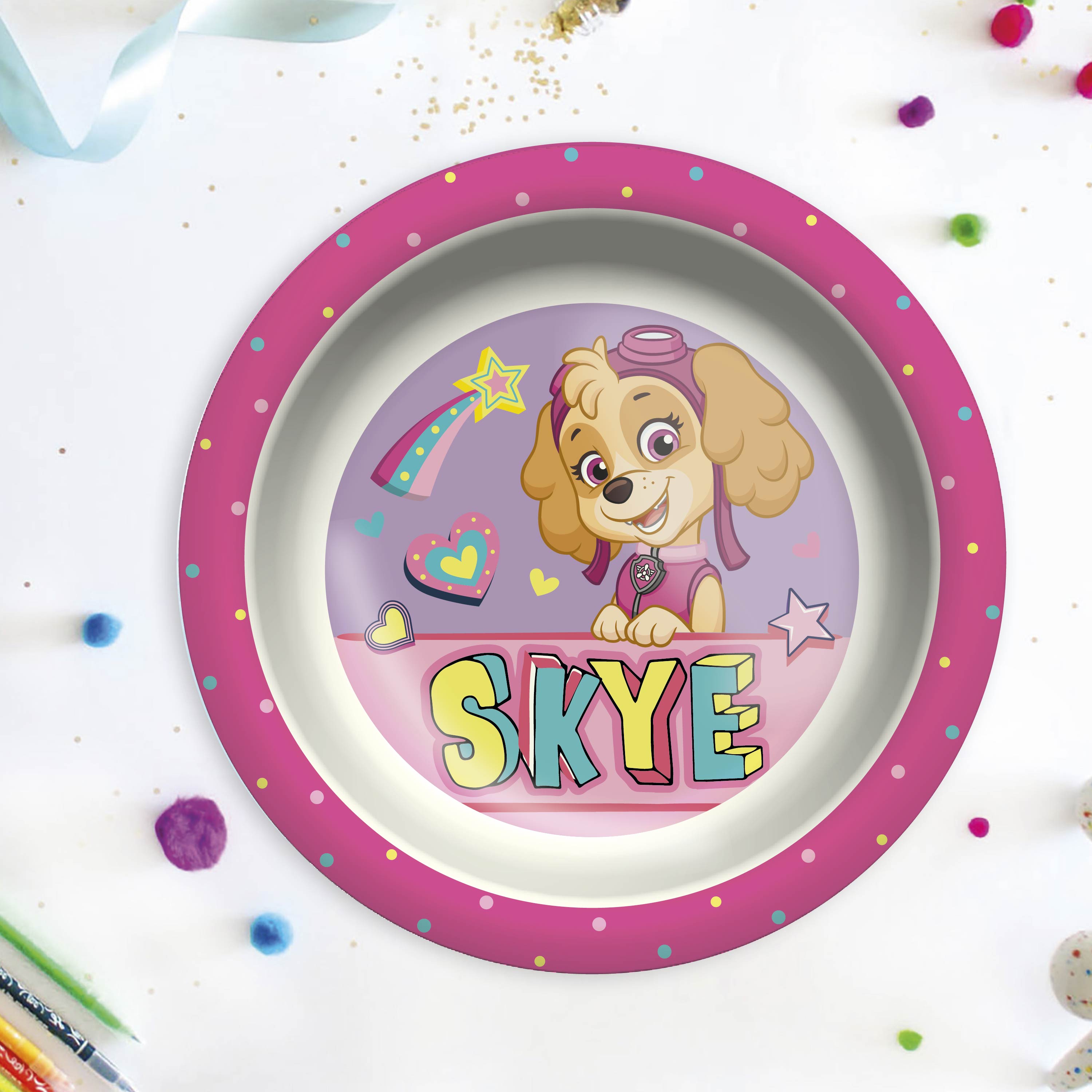 Paw Patrol Kids Plate and Bowl Set, Skye, 2-piece set slideshow image 11 Paw Patrol Kids Plate and Bowl Set, Skye, 2-piece set slideshow image 11