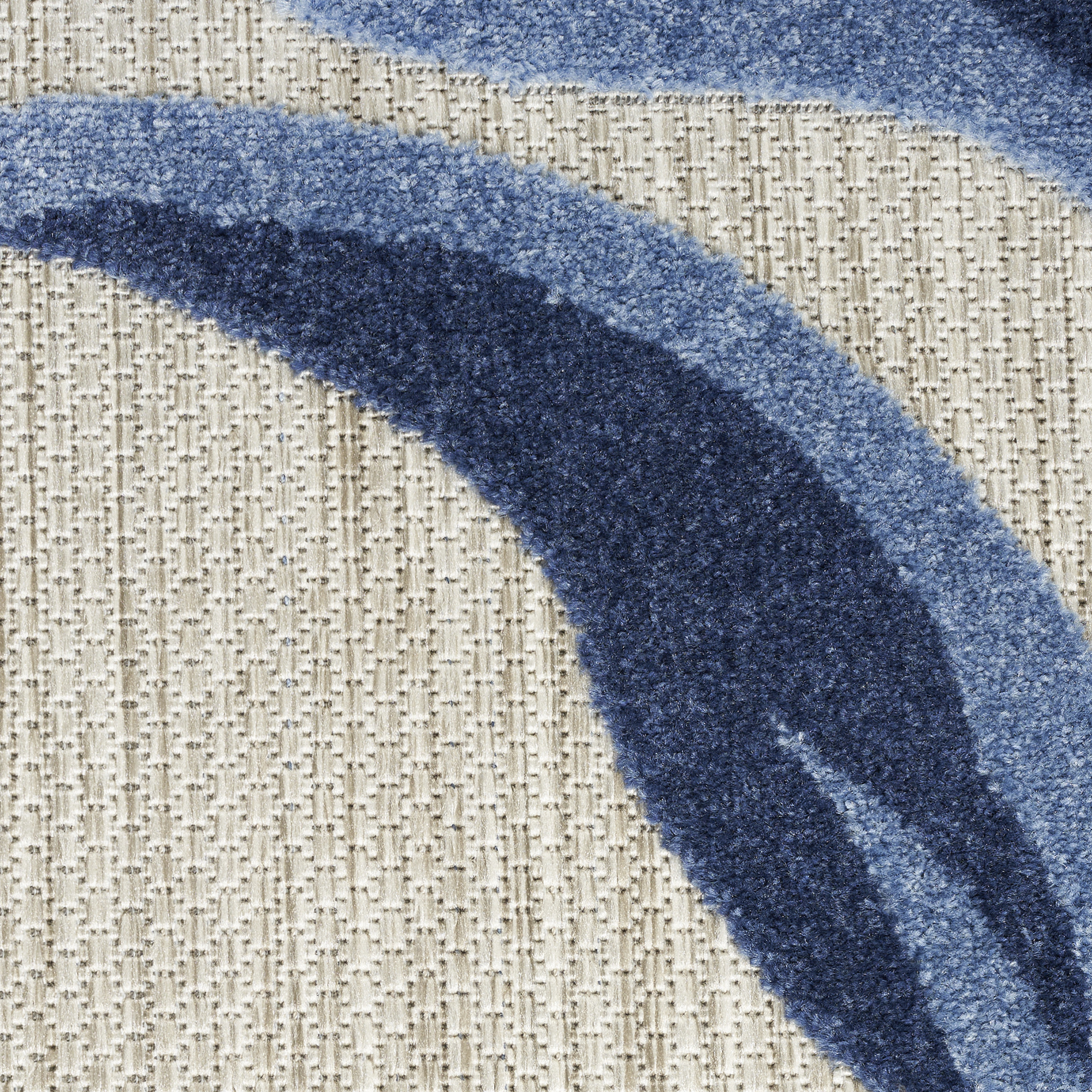 Nourison Aloha 6' x 9' Blue Grey Contemporary Rug