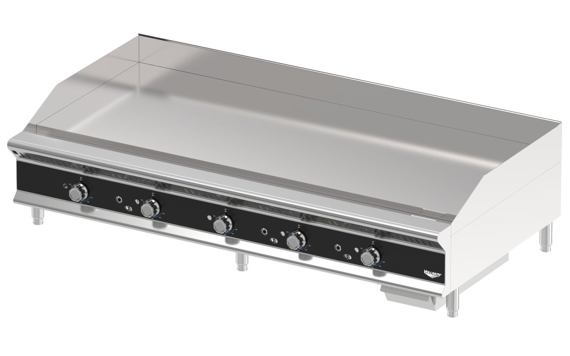 60-inch heavy-duty flat-top gas griddle with thermostatic controls