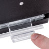 One-sided bulk unwrapped straw dispenser in black