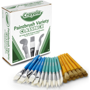 Large Variety Paint Brushes Classpack&reg;, 36 Brushes