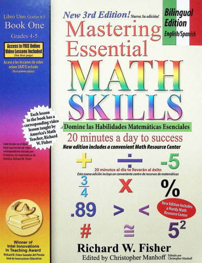 Mastering Essential Math Skills Book 1, Bilingual Edition (English/Spanish)