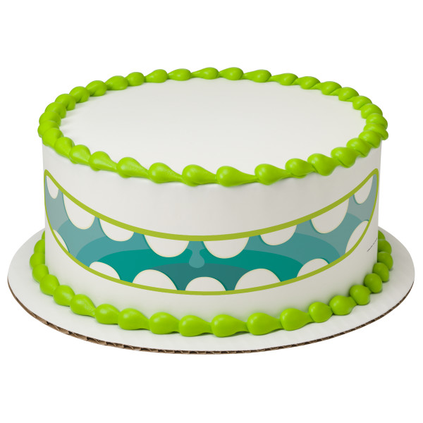 Monster Mouth Blue PhotoCake® Edible Image® Strips