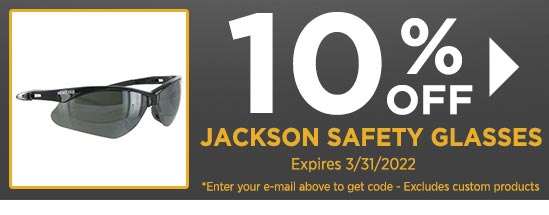10% Off Jackson Safety Glasses