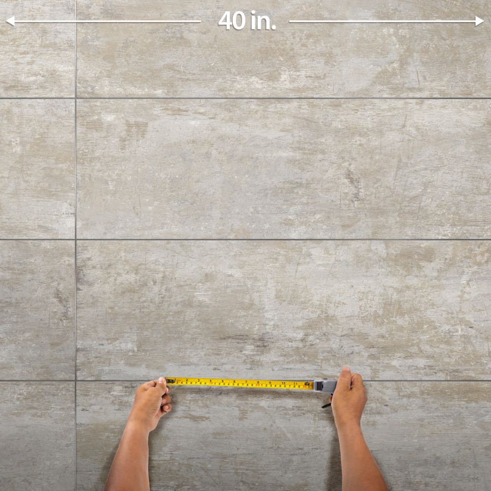 Habanera Beige 11-7/8 in. x 35-1/2 in. Ceramic Wall Tile