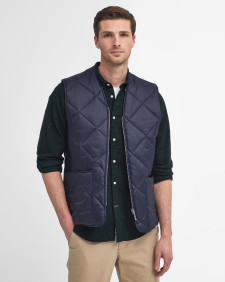 Large Box Quilted Liner Navy