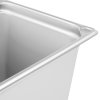 Half-size 8-inch-deep Super Pan® heavy-duty stainless steel transport pan