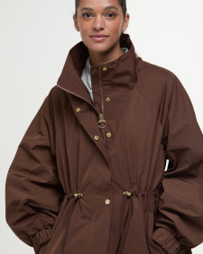 Suri Showerproof Jacket Walnut/Safari Dress Tartan