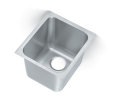 16-inch single-bowl super-heavyweight stainless steel undermount welded-in sink with 3 1/2-inch center drain