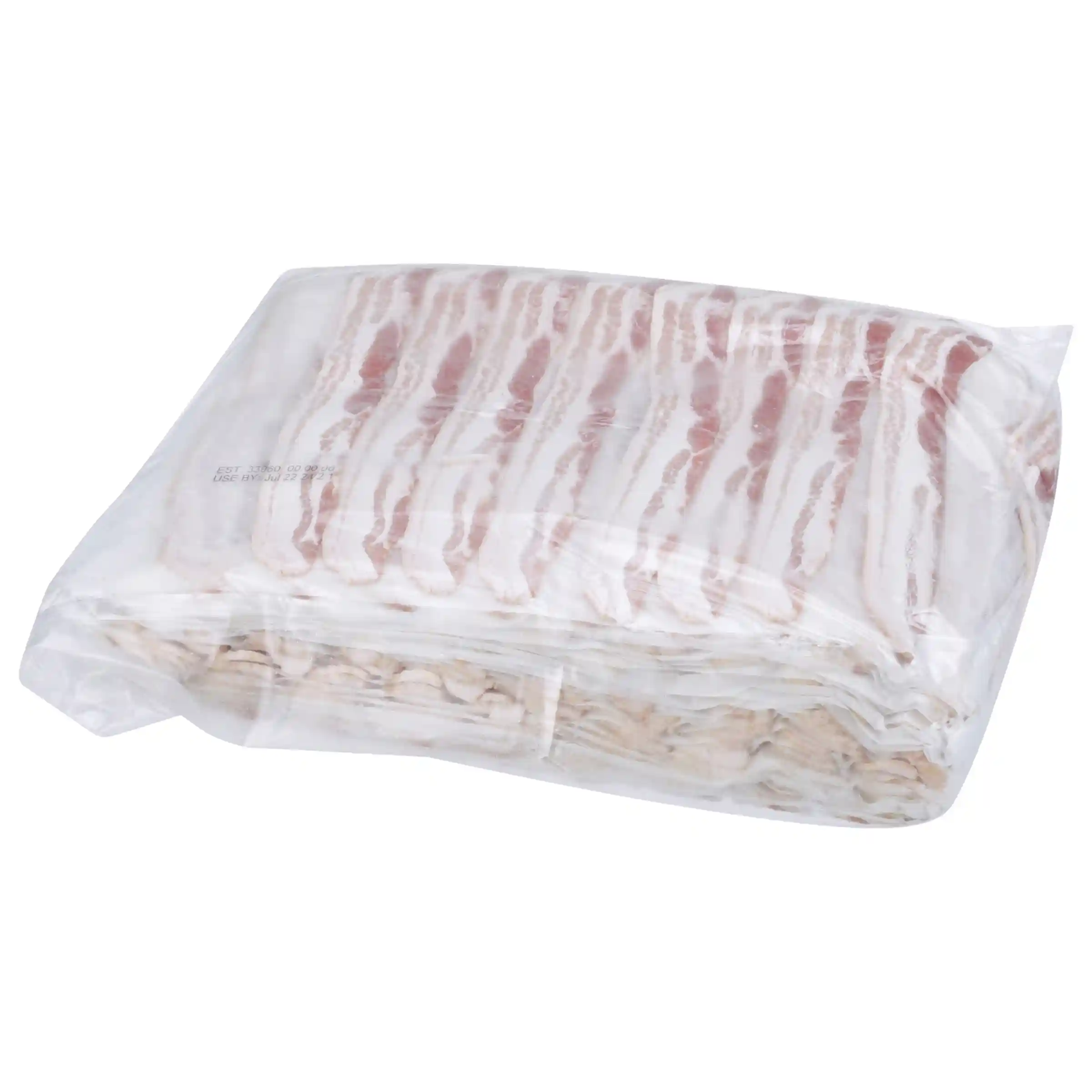 Wright® Brand Naturally Applewood Smoked Thick Sliced Flat-Pack® Bacon, 15 lbs, 10-14 Slices per Pound, Gas Flushed_image_3