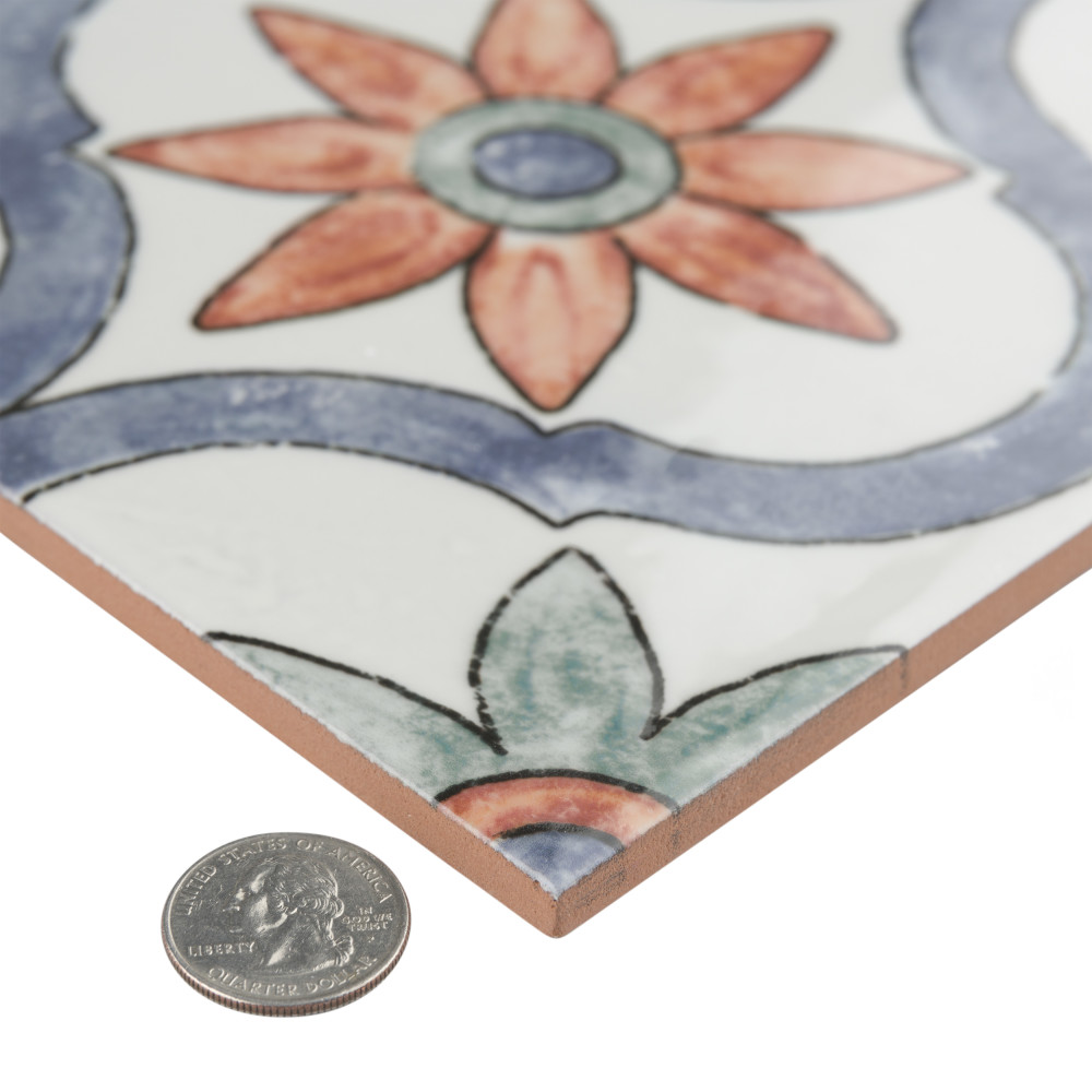 Bourges Arco 7-7/8 in. x 7-7/8 in. Ceramic Wall Tile