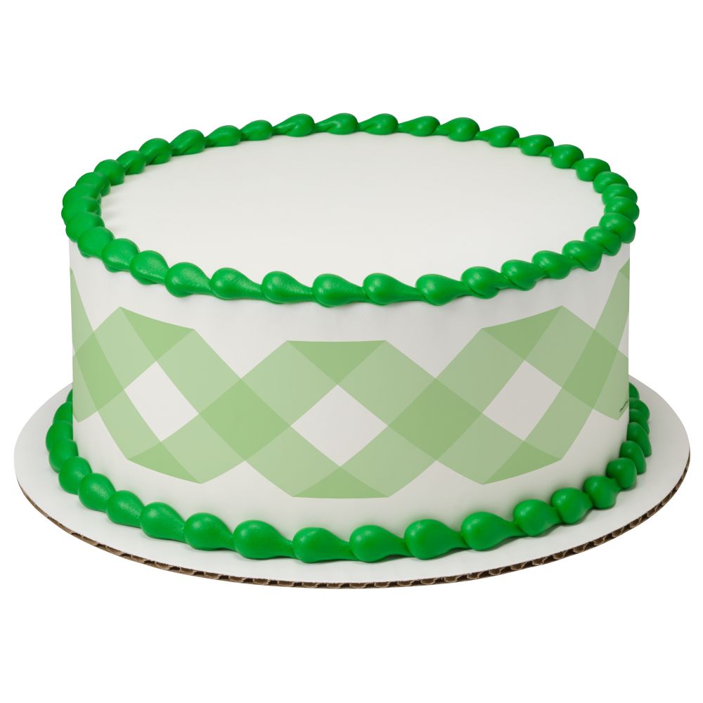 Image Cake Mint Green Gingham