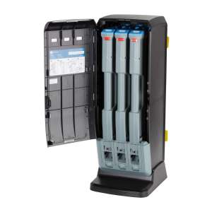 Dixie®, Ultra Smartstock Series-T, Cutlery Tri-Tower Dispenser, Black