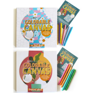 Colorable Canvas Wall Art Set 2-Pack