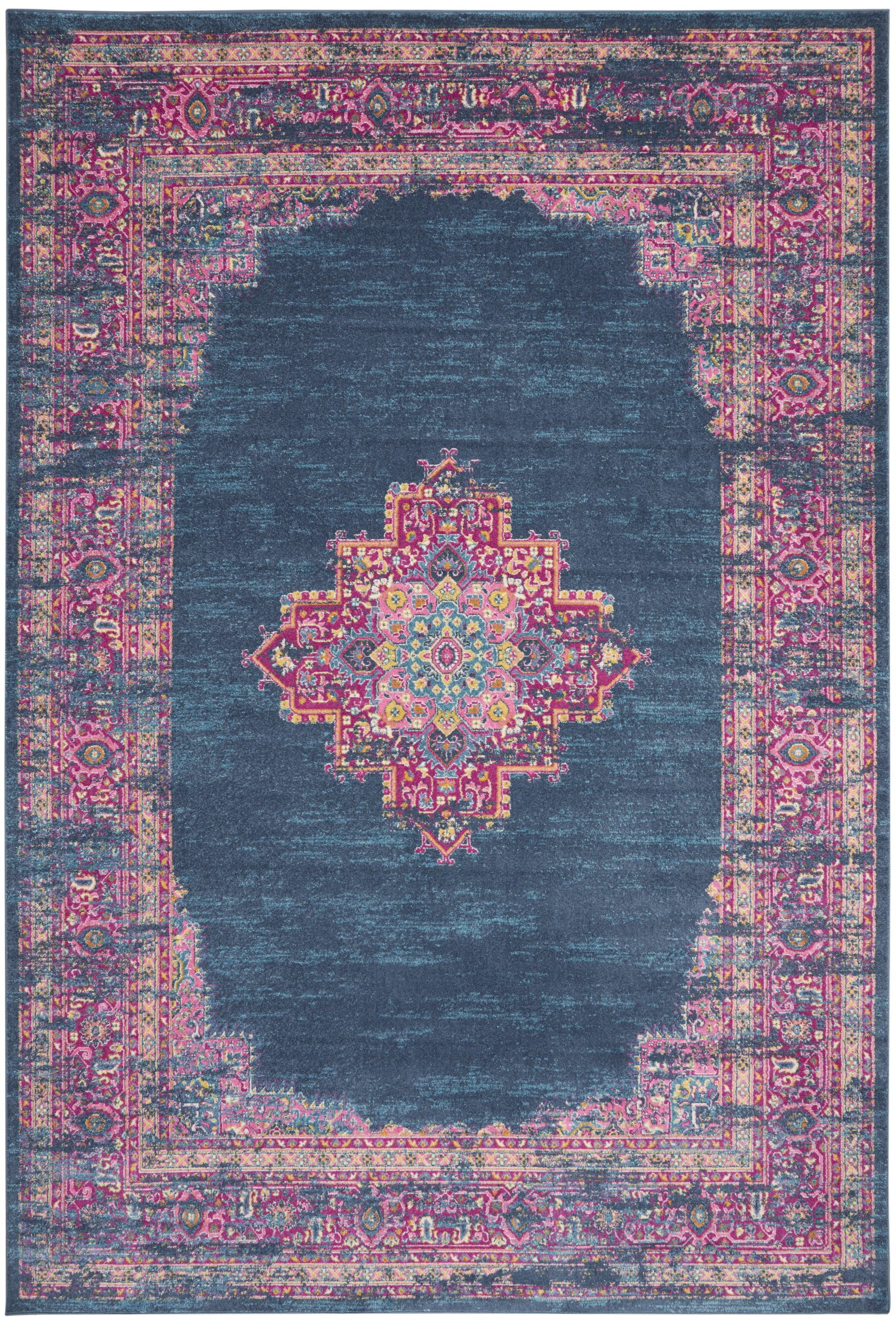 Nourison Passion 12' x 18' Blue Bohemian Indoor Rug