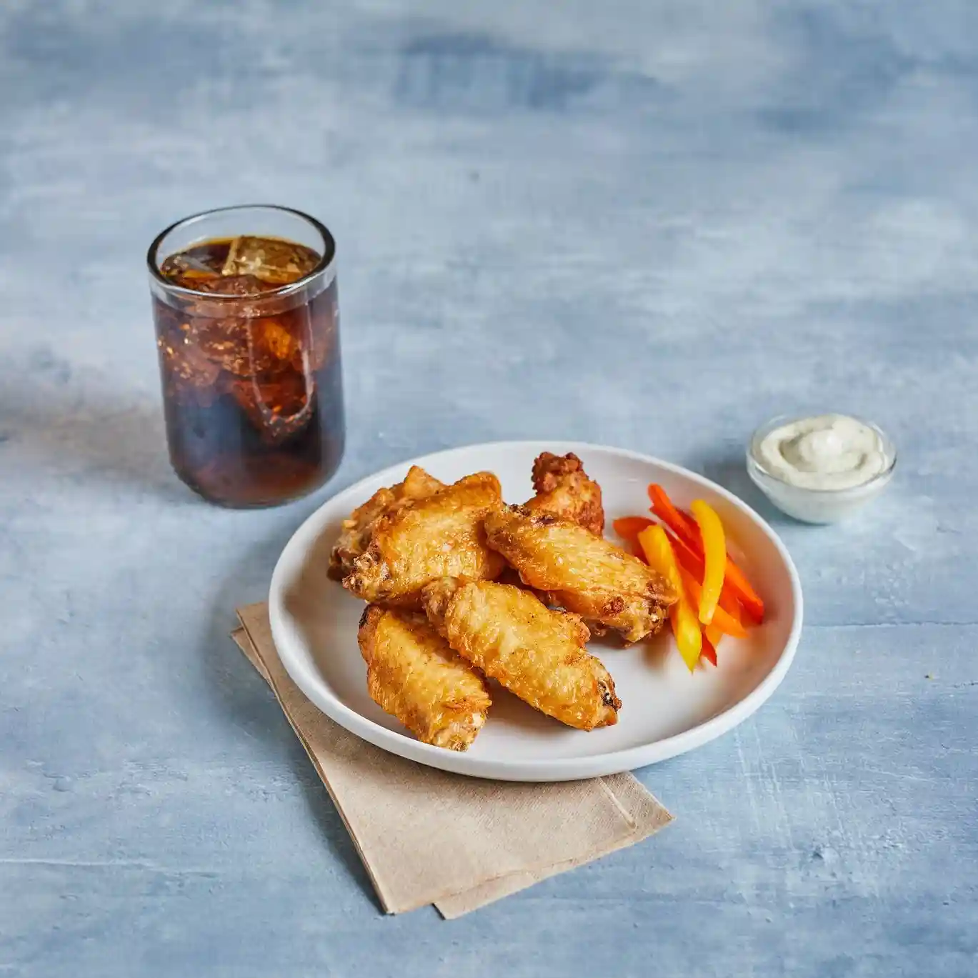 Tyson® Fast Finish® Fully Cooked Coated Bone-In Chicken Wing Sections, Jumbo_image_2