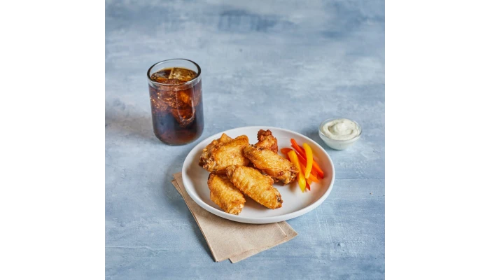 Tyson® Fast Finish® Fully Cooked Coated Bone-In Chicken Wing Sections, Jumbo_image_1