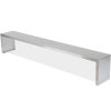 76-inch Servewell® stainless steel single-deck overshelf with cafeteria-style breath guard
