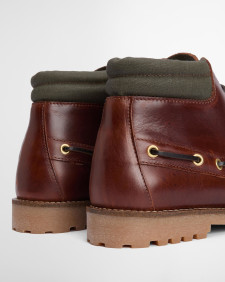 Re-Engineered Tiller Moccasin Boots Mahogany