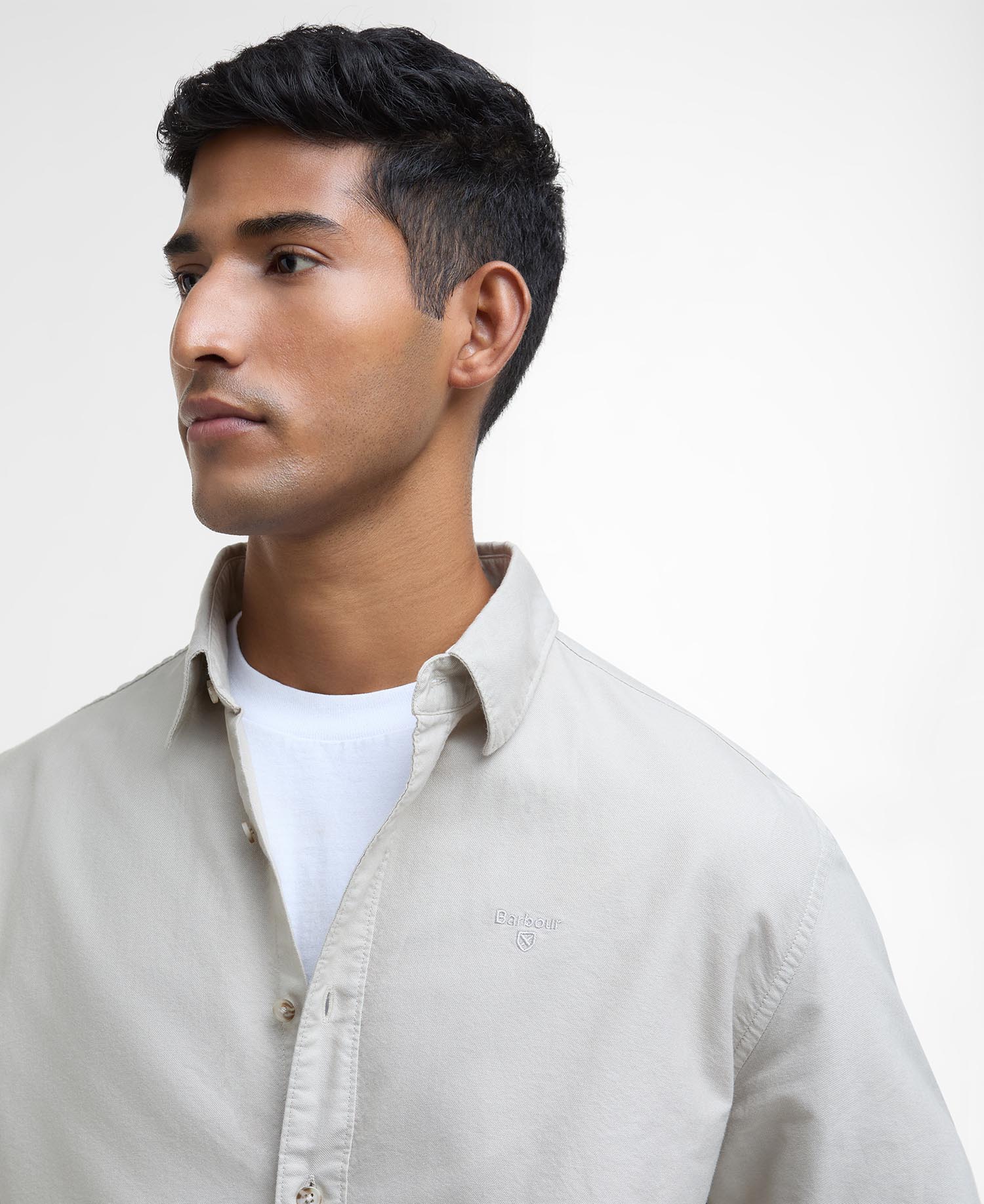 Garment Dyed Oxford Relaxed Long-Sleeved Shirt image number 3