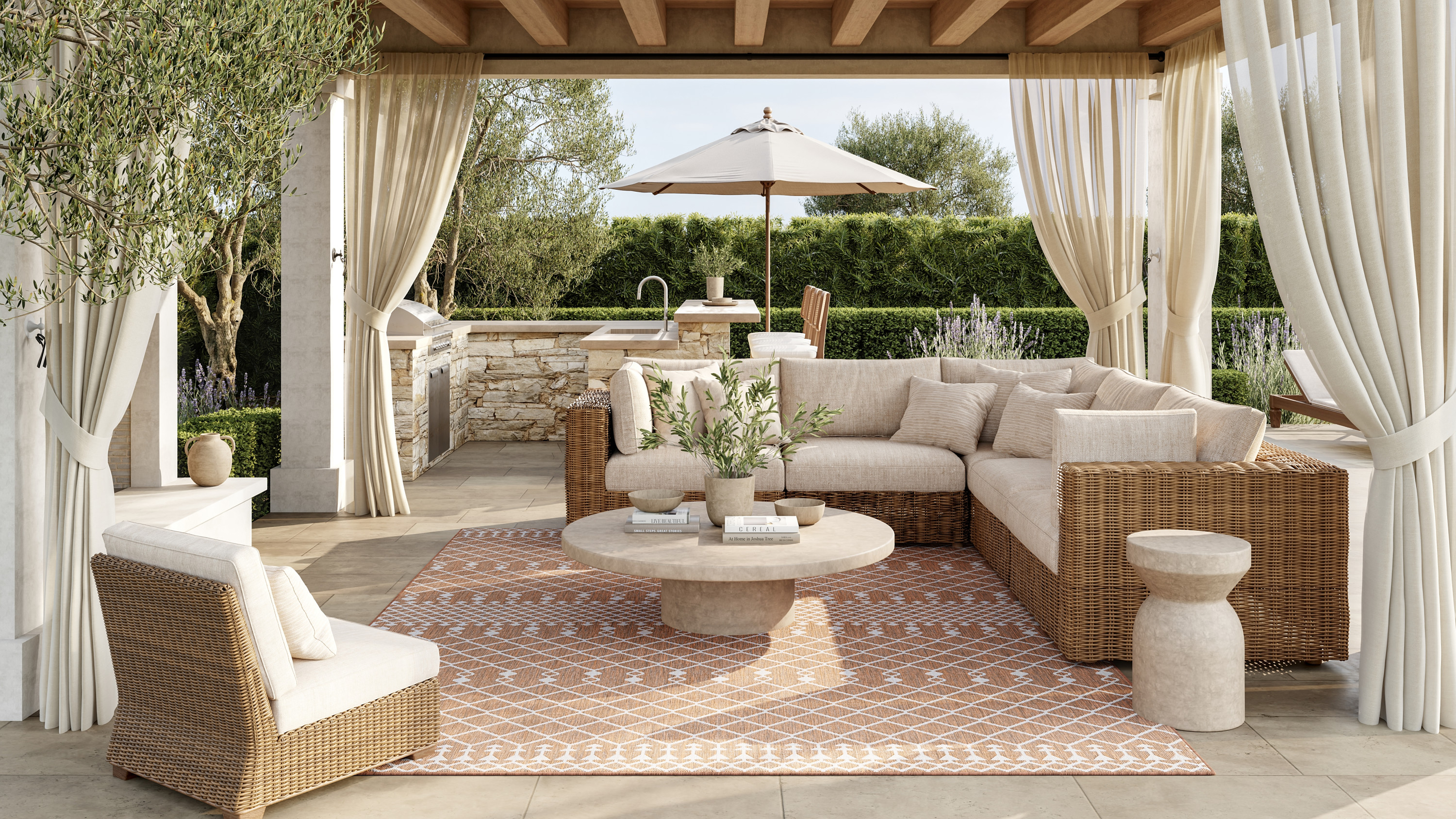 Nourison Positano 8' x 10' Jute Modern Rug