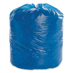 NSN8105015173665, AbilityOne®, SKILCRAFT LLDPE Biohazard and Healthcare Liner, 32 gal Capacity, 30.5 in Wide, 40 in High, 1.2 Mils Thick, Blue