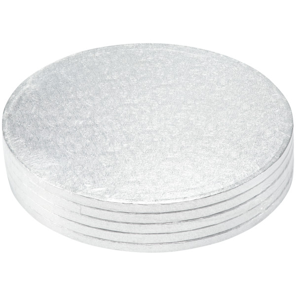 12" Round Silver Foil Cake Board