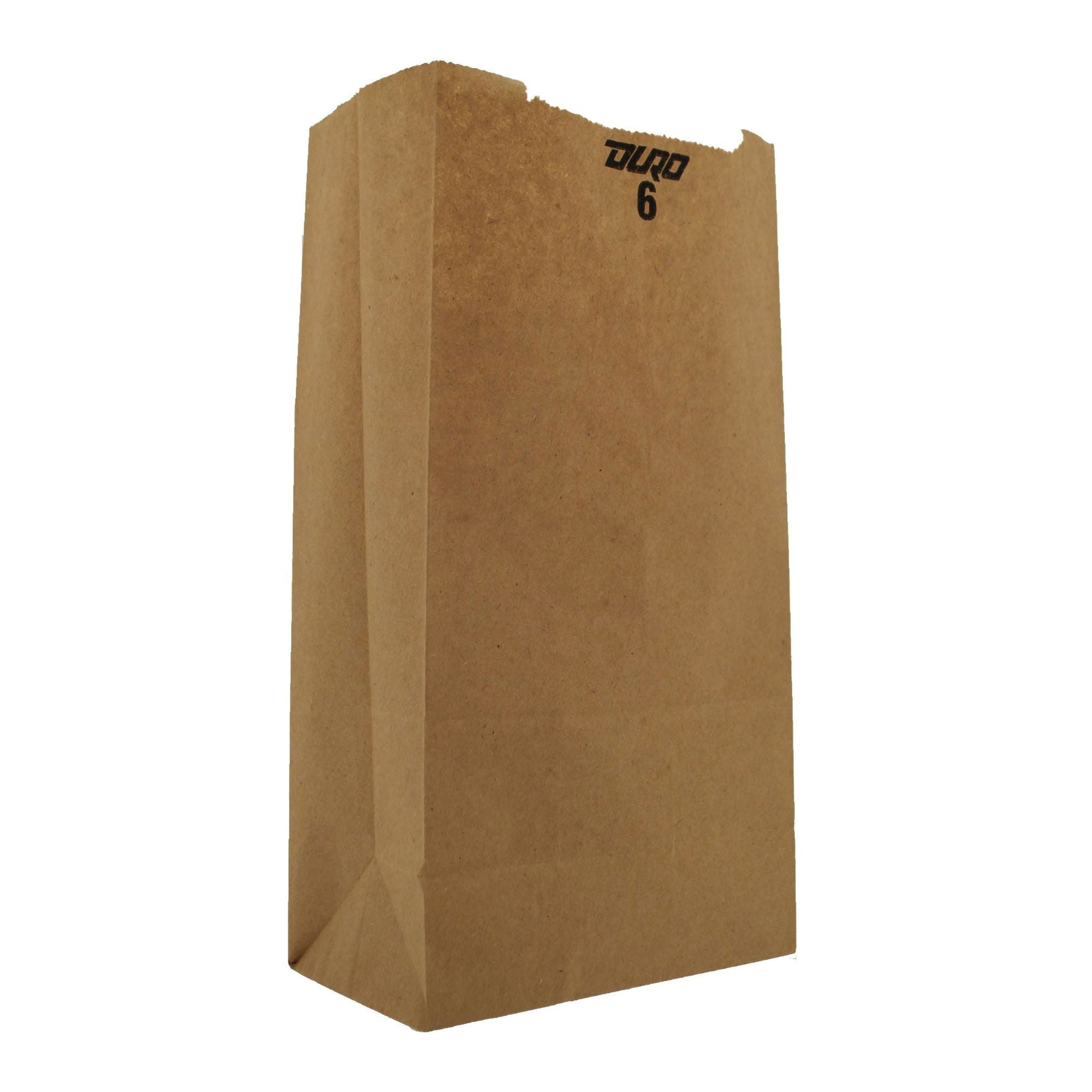 Duro® Recycled Brown Kraft Paper Bag, 6 x 3.63 x 11.06 Inch
