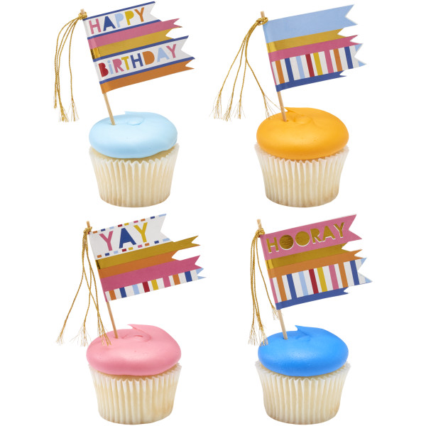 Packed Party Flag Assortment DecoPics®
