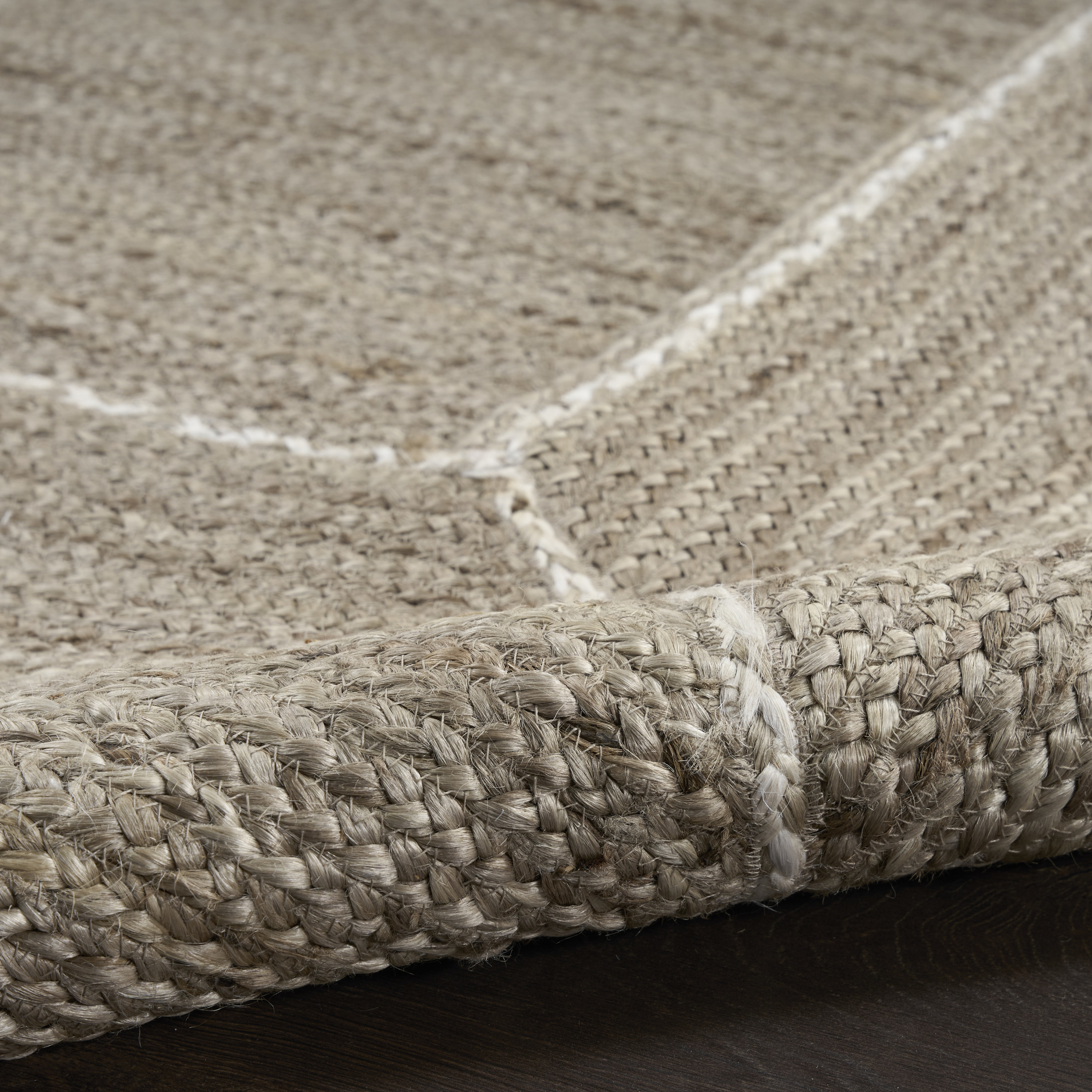 Nourison Terrazzo Jute 4' x 6' Natural Grey Farmhouse Indoor Rug