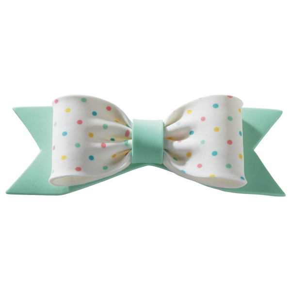 Pastel Dots Assortment Gum Paste Bows