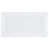 Third-size Super Pan V® flexible steam table pan lid in white
