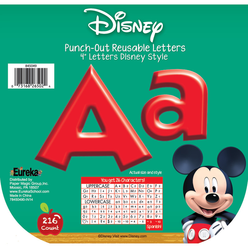 Mickey Mouse Clubhouse® Mickey Red Deco 4" Letters, 216 Characters