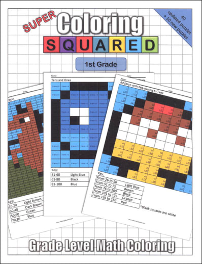 Super Coloring Squared: 1st Grade